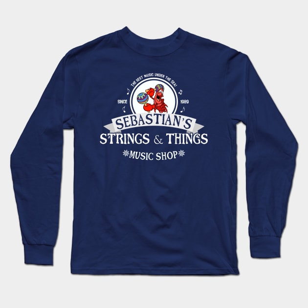 Sebastian's Strings & Things Music Shop Long Sleeve T-Shirt by ModernDayStonewall